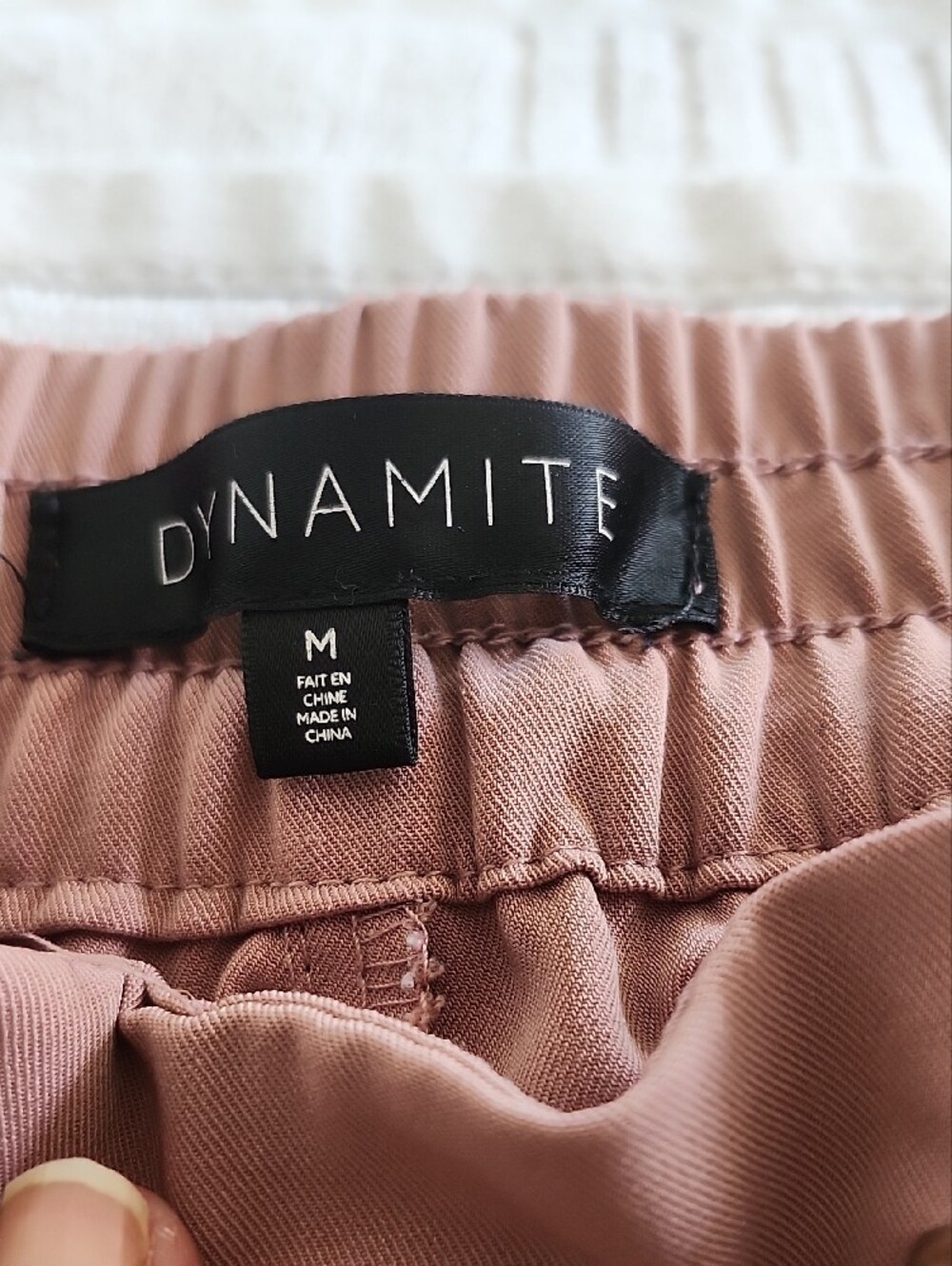 Dynamite Blush Pink Drawstring Pants - Picture 7 of 7